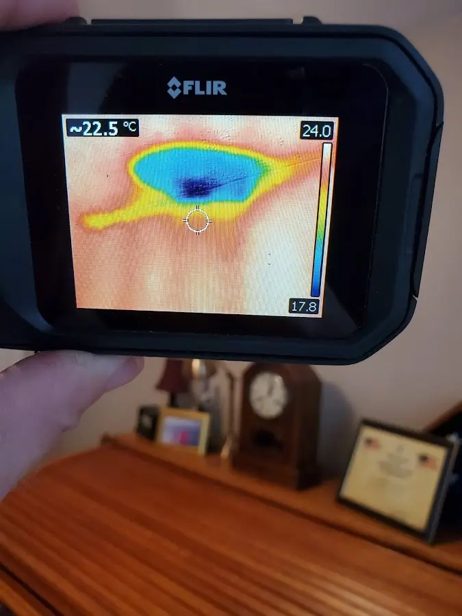 Thermal imaging inspection for water damage in Speedway